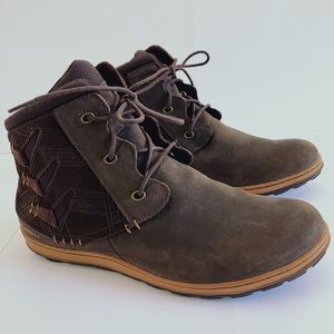 MERRELL Ashland Vee Ankle Waterproof Women’s Boot Seal Brown Leather/Suede Sz 9